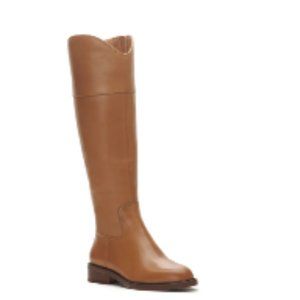 New In Box Vince Camuto Alfella2 Boots Light Cognac 8M Wide Calf